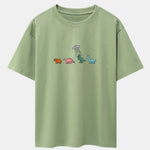 Cartoon Dinosaur Print Heavy Weight Oversize T-Shirt