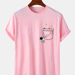 Astronaut Space Pocket Print T-Shirt