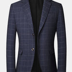 Man Plaid Blazer