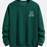 Bear On Vacation Print Relax Fit Sweatshirt