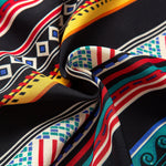 Ethnic Geometric Print Button Up Shirt