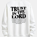 Trust In The Lord Print Relax Fit Sweatshirt