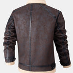 Faux Fur Lined Suede Jacket