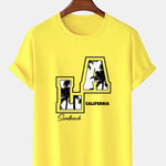 LA Palm Tree Print T-Shirt
