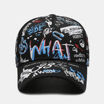 Hip Hop Graffiti Slogan Pattern Baseball Cap