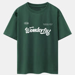 Wonderful Slogan Print Drop Shoulder Oversize T-Shirt