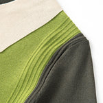 Striped Short Sleeve Color Block Sweater Polo