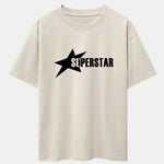 Superstar Print Drop Shoulder Oversize T-Shirt
