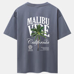 California Palm Tree Back Print Drop Shoulder Oversize T-Shirt