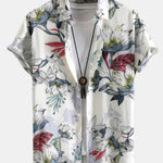 Viscose Floral Print Button Up Shirt