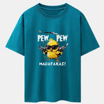 PEW PEW MADAFAKAS Chicken Print Drop Shoulder Oversize T-Shirt