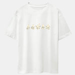 Ghost Print Heavy Weight Drop Shoulder Oversize T-Shirt