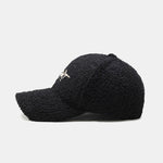 Heart Embroidery Teddy Plush Baseball Cap