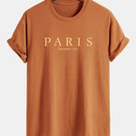 Regular Fit Paris Slogan Cotton T-Shirt