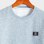Short Sleeve Waffle Arc Hem T-Shirt & Shorts