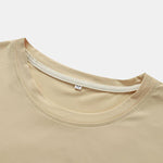 Solid Color Arc Hem T-Shirt