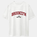 Brooklyn Print Drop Shoulder Oversize T-Shirt