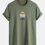 Regular Fit Reading Print Cotton T-Shirt
