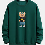 Hip Hop Bear Print Relax Fit Sweatshirt