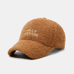 Hello Weekend Embroidery Teddy Plush Baseball Cap