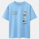 LA Racing Slogan Print Drop Shoulder Oversize T-Shirt