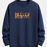 Blessed Print Relax Fit Sweatshirt