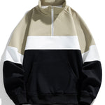 Color Block Quarter Zip Sweatshirt