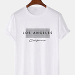 Los Angeles Checkered Print T-Shirt