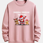 Slogan Santa Print Relax Fit Sweatshirt