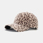 Leopard Pattern Plush Baseball Cap