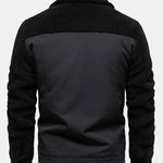Quilted Lined Teddy Spliced Jacket