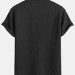 Short Sleeve Letter Jacquard T-Shirt & Shorts