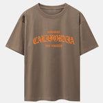 California Print Drop Shoulder Oversize T-Shirt
