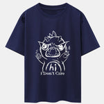 Cartoon Dinosaur Print Drop Shoulder Oversize T-Shirt