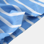 Striped Button Up Stand Collar Shirt