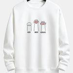 Cat Claws Print Relax Fit Sweatshirt