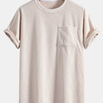 Corduroy Oversize T-Shirt With Pocket
