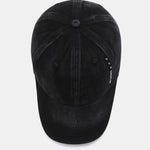 Rivet Solid Color Washed Distressed Baseball Cap