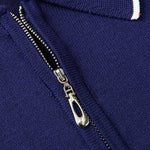 Solid Zip Sweater Polo