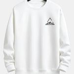 Triangle Mountain Print Relax Fit Sweatshirt