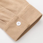 Plaid Corduroy Patchwork Button Up Shirt & Corduroy Jogger Pants