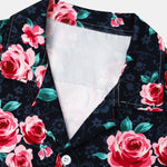 Rose Print Revere Shirt