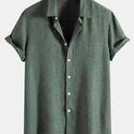Textured Button Up Shirt