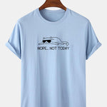 Nope Not Today Cat Print T-Shirt