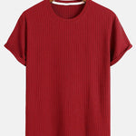 Basic Slim Fit Ribbed T-Shirt