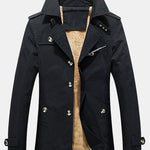 Long Line Teddy Lined Chino Coat