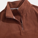 Relax Fit Quarter Zip Fleece Sweatshirt