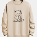 Bear Print Relax Fit Sweatshirt