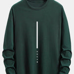 Long Sleeve Dream Stripe Print Cotton T-Shirt