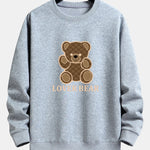 Lover Bear Print Relax Fit Sweatshirt